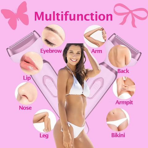 4 In 1 Electric Lady Shaver Rechargeable Painless Razor Bikini Trimmer Cordless