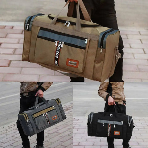 Mens Extra Large Big Sports Gym Holdall Travel Work Cabin Barrel Bag