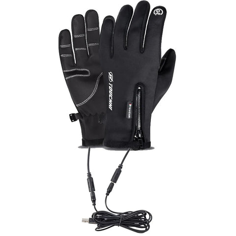 Electric Heated Gloves Rechargeable Thermal Gloves Winter Bike Gloves Woman Heated Gloves Waterproof Heating Thermal Gloves