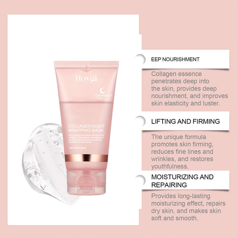 75g Collagen Peel off Mask Pore Shrinking Blackhead Removal Oil Control Skin Rejuvenation Moisturizing Brightening Skin Care