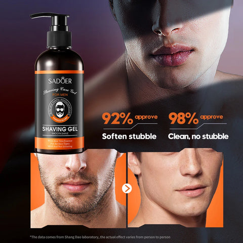 210ml Man Shaving Gels Shaving Mousse Smooth Softening Beard Roots With Aloe Essence Mild Not Irritaing Clean Cream
