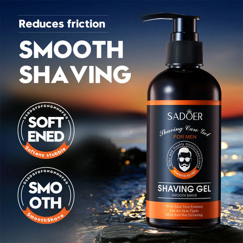 210ml Man Shaving Gels Shaving Mousse Smooth Softening Beard Roots With Aloe Essence Mild Not Irritaing Clean Cream