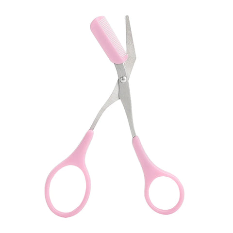 Eyebrow Trimmer Eyelash Thinning Shears Comb Shaping Eyebrow Scissors Grooming