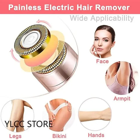 Electric Eyebrow Trimmer Mini Eye Brow Epilator Facial Lipstick Shape Hair Removal Portable Women Painless Razor Shaver Tool T