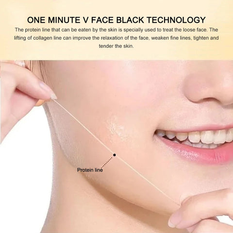 12pcs/bag Collagen Face Lifting Thread No Needle Collagen Thread Carved Essence Protein Skin Absorbed Lines Beauty Care Products