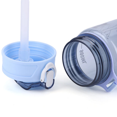 800ml Sports Water Bottle Leakproof Motivational Drinking Bottle Outdoor Gradient Water Bottle Portable Gym Fitness Durable Cup