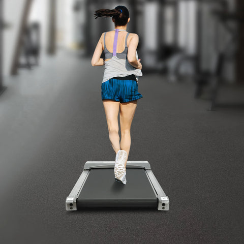 220V Electric Under Desk Treadmill, 0.65-2hp Remote Control Walking Running Pad Machine for Home Gym Fitness 0.62-3.73mph Speed