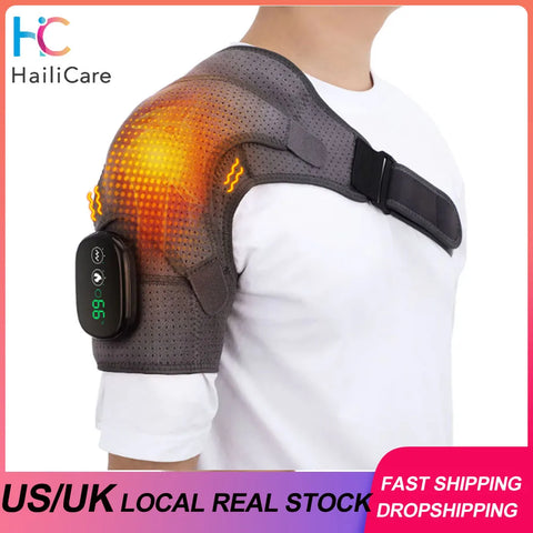 VIP Electric Shoulder Massager Heating Pad Vibration Massage Support Belt Shoulder Thermal  Brace