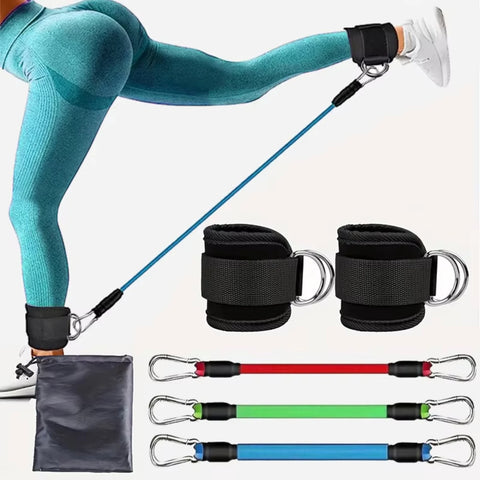 Fitness Workout Exercise Equipment Resistance Band Set Ankle Straps Yoga Elastic Fitness Bands  Gym Man And Woman Sport