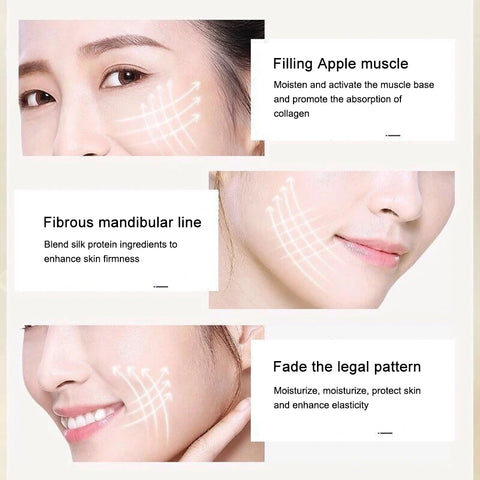 12pcs/bag Collagen Face Lifting Thread No Needle Collagen Thread Carved Essence Protein Skin Absorbed Lines Beauty Care Products