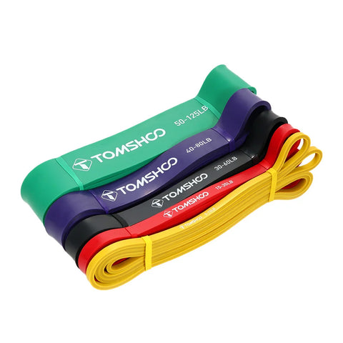 5 Packs Pull Up Assist Bands Set Resistance Loop Bands Powerlifting Exercise Stretch Bands with Door Anchor and Handle Pull Rope