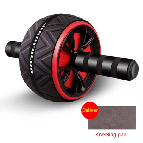 Ab Roller Big Abdominal Wheel Roller Stretch Trainer With Mat  Arm Waist Abdomen Exercise  Gym Fitness Equipment