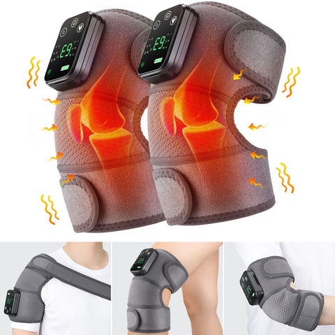 Electric Heating Vibration Massager for Shoulder Brace Belt Thermal Massage Knee Support Pad Arthritis Elbow Muscle Relaxation