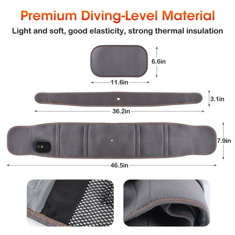 Inflatable Waist Belt Lumbar Decompression Protector Back Brace Heated Vibration Massage Waist Airbag Support Posture Correction