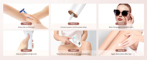 999900 Flashes 3-in-1 Laser Epilator Painless IPL Hair Removal for Women Bikini Legs Arms Laser Hair Remover Permanent Depilato