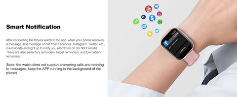 Smart Watch, Fitness Tracker Watch for Men Women, 1.69'' Touch Smartwatch Fitness Watch with Pedometer/Sleep Monitor.
