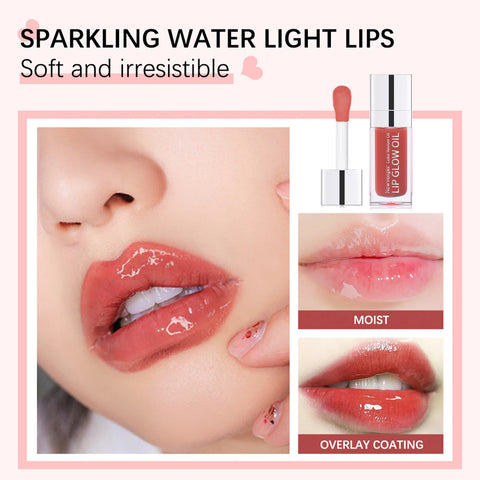 Hydrating Lip Glow Oil Long Lasting Plumping Lip Gloss Transparent Toot Lip Balm Moisturizing Lip Oil  for Lip Care and Dry Lips