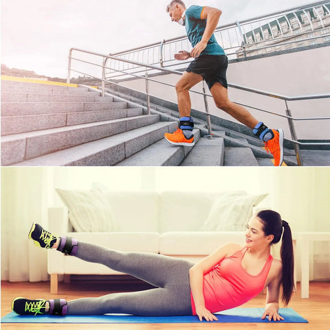 Sportneer Adjustable Wrist and Ankle Weights for Women and Men 1 Pair 1 2 3 4 6 7 8 10 lbs Adjustable Leg Weight for Gym Fitness
