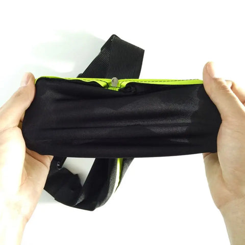 Waist Pack Double Pocket Waterproof Phone Belt Nylon Casual Small Bag Traveling Running Cycling Hiking Sport Traveling Shopping