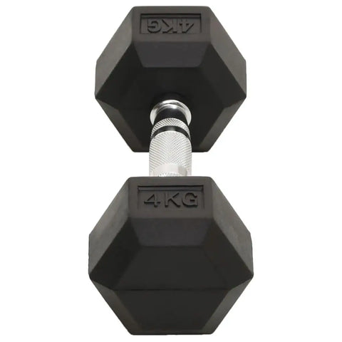 Set of 2 Cast Iron Dumbbells - 8kg Weights for Home Gym & Strength Training