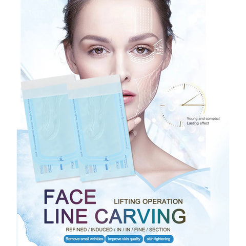 12pcs/bag Collagen Face Lifting Thread No Needle Collagen Thread Carved Essence Protein Skin Absorbed Lines Beauty Care Products