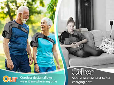 Electric Shoulder Heating Pad 3 Modes Vibration Shoulder Knee Elbow Relax Belt Big Area Thermal Massager Health Care