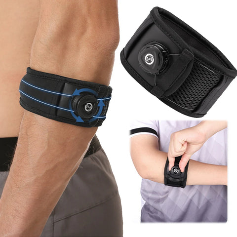 Adjustable Elbow Brace Tennis Elbow Brace Breathable Arm Support Band Non Slip Golf Elbow Strap Sports Elbow Protector Guard Pad