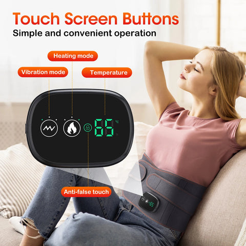 Inflatable Waist Belt Lumbar Decompression Protector Back Brace Heated Vibration Massage Waist Airbag Support Posture Correction
