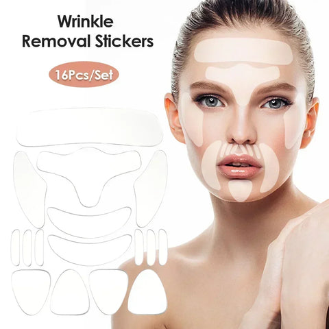 Reusable Silicone Invisible Facial Slimming Tape Pads Neck Eye Lifter Wrinkle Removal Sticker Anti Aging Patch Face Lift Tape