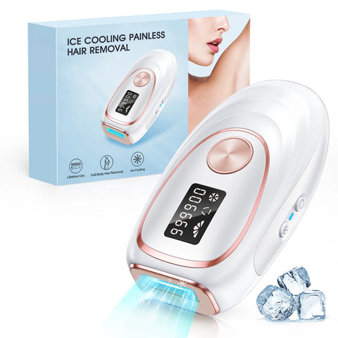 IPL Laser Epilator ice Cooling 999900 Flashes 2 Modes for Women Hair Trimmer Man Shaver Remover Bikinis Hair Cutting Machine