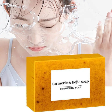 1/2/3PCS Turmeric Kojic Acid Brightening Skin Whitening Dark Lightening Acne Soap