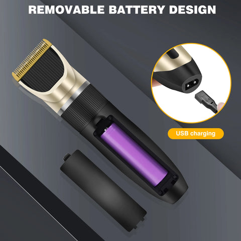 BRIEFNESS Hair Trimmer Pet Trimmer Silent All-In-One Body Hair Trimmer Cordless Precision Trimmer Runs for 90 Minutes