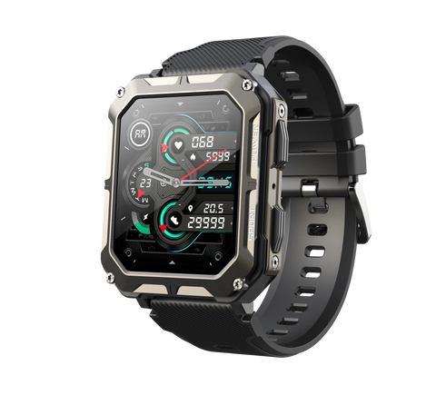 C20Pro Sports Smart Watch Men Bluetooth Call Smartwatch IP68 Waterproof Multi Sports Mode Health Monitoring Military Smartwatch