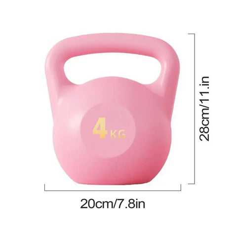 Women Lifting Kettle 2-6kg Dumbbell Carrying Kettlebells Deep Squat Strength Training Fitness Home Exercise Soft Kettlebells