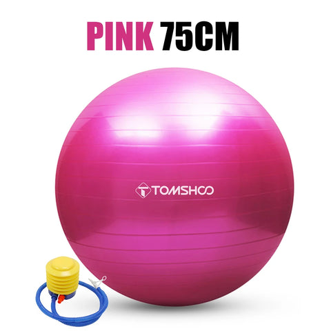 Antiburst Yoga Ball Thickened Stability Balance Ball Pilate Barre Physical Fitness Gym Ball 45CM/ 55CM/ 65CM/ 75CM Gift Air Pump