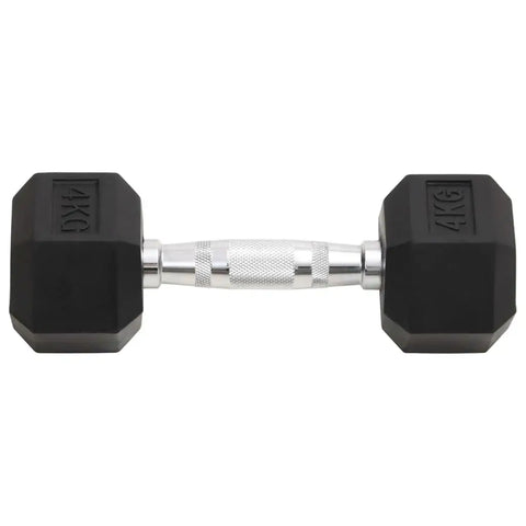 Set of 2 Cast Iron Dumbbells - 8kg Weights for Home Gym & Strength Training