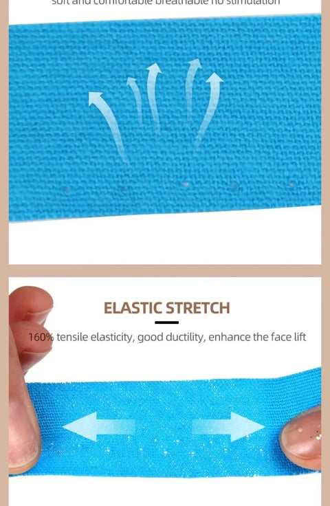2.5CM x 5M Kinesiology Tape For Face V Line Neck Eyes Lifting Wrinkle Remover Sticker Tape Facial Skin Care Tool Elastic Bandage