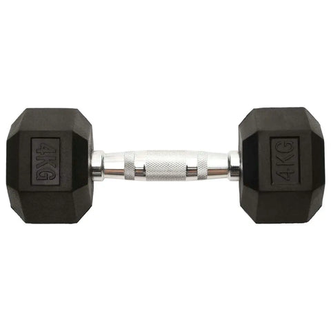 Set of 2 Cast Iron Dumbbells - 8kg Weights for Home Gym & Strength Training