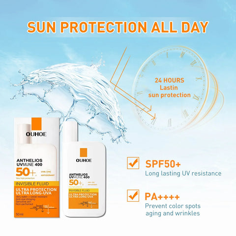 Liquid Sunscreen Whiten Moisturizing Repair Skin Face Sunblock Foundation UV Protection Oil Control Waterproof Sunscreen Cream