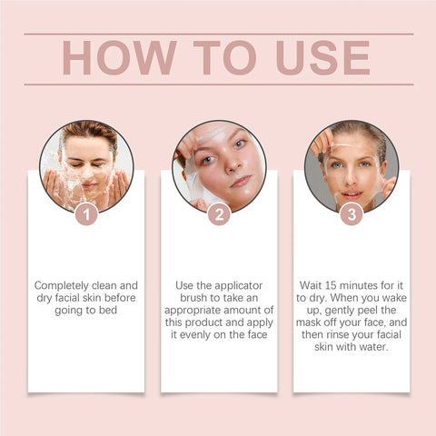 75g Collagen Peel off Mask With Brush Pore Shrinking Blackhead Removal Oil Control Skin Rejuvenation Moisturizing Skin Care