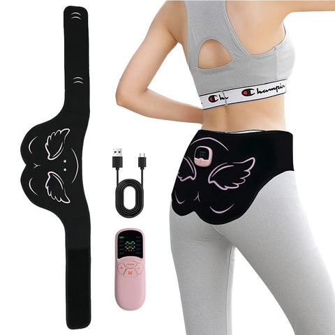 EMS Hips Trainer Butt Muscle Stimulator USB Charging Wearable Buttocks Toner 10 Modes 30 Levels with Remote Control for Women