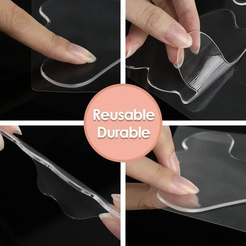 Reusable Silicone Invisible Facial Slimming Tape Pads Neck Eye Lifter Wrinkle Removal Sticker Anti Aging Patch Face Lift Tape