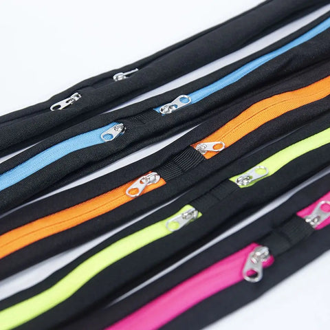 Waist Pack Double Pocket Waterproof Phone Belt Nylon Casual Small Bag Traveling Running Cycling Hiking Sport Traveling Shopping