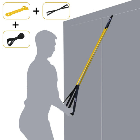 5 Packs Pull Up Assist Bands Set Resistance Loop Bands Powerlifting Exercise Stretch Bands with Door  and Handles Fitness