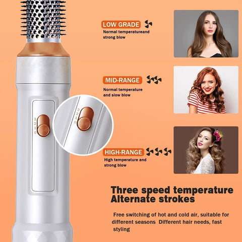 Electric Hair Dryer Hair 5 in 1  Styling Brush Hair Curler Air Styling Set UK