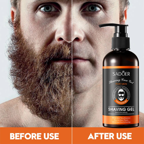 210ml Man Shaving Gels Shaving Mousse Smooth Softening Beard Roots With Aloe Essence Mild Not Irritaing Clean Cream