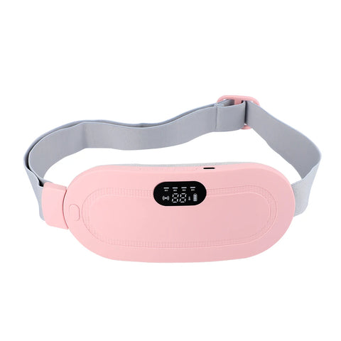 Electric Abdominal Massager Belt for Female Hot Compress  Menstrual Period Warm Stomach Uterus Thermal Pad Pain Relief Vibrator
