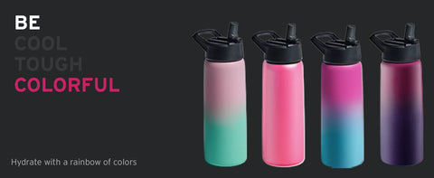 Triple Walled Insulated Water Bottles with Straw  25 Oz Stainless Steel Metal Bottle  Leak Proof Lids  Army Green