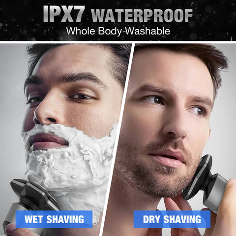Sejoy KNIGHT Men's Electric Shaver kit Rechargeable Multi-functional Electric Hair Trimmer Razor Nose Trimmer Beard Hair Clipper