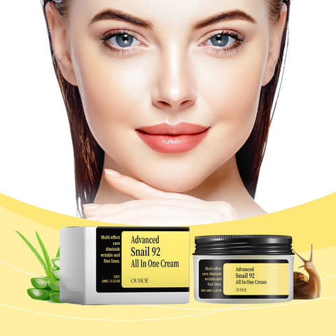 OUHOE Advanced Snail 92 All In One Cream - Deep Moisturize, Anti - aging, Light Texture, Travel - friendly, Gift - suitable